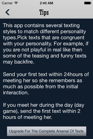 Texting Girls Guide screenshot 3