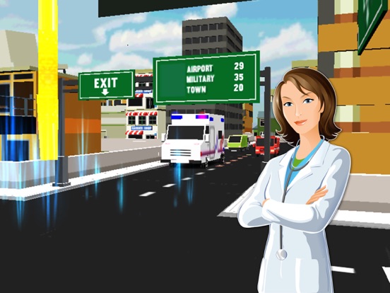 Ambulance Simulator Duty Drive :Pet Rescue 3D 2017 iPad screenshot