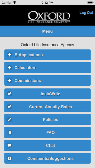 Oxford Mobile Office Screenshot