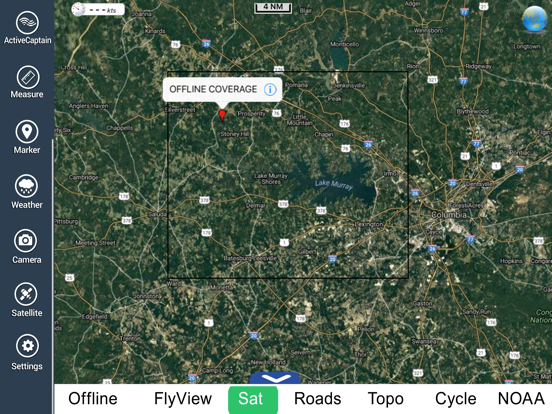 Lake Murray SC Fishing Maps HDのおすすめ画像5