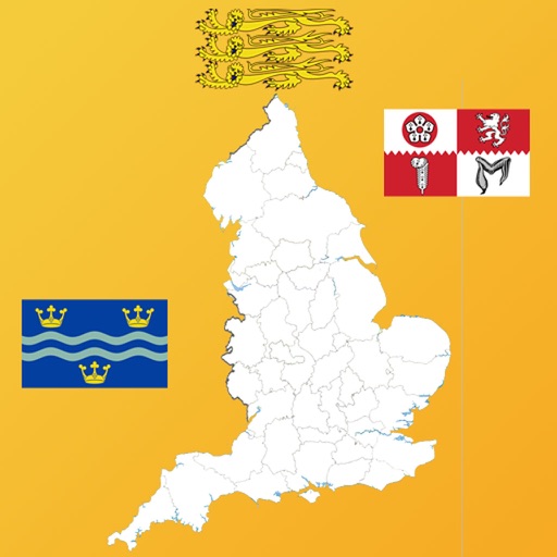 English Counties, Flags and Maps icon