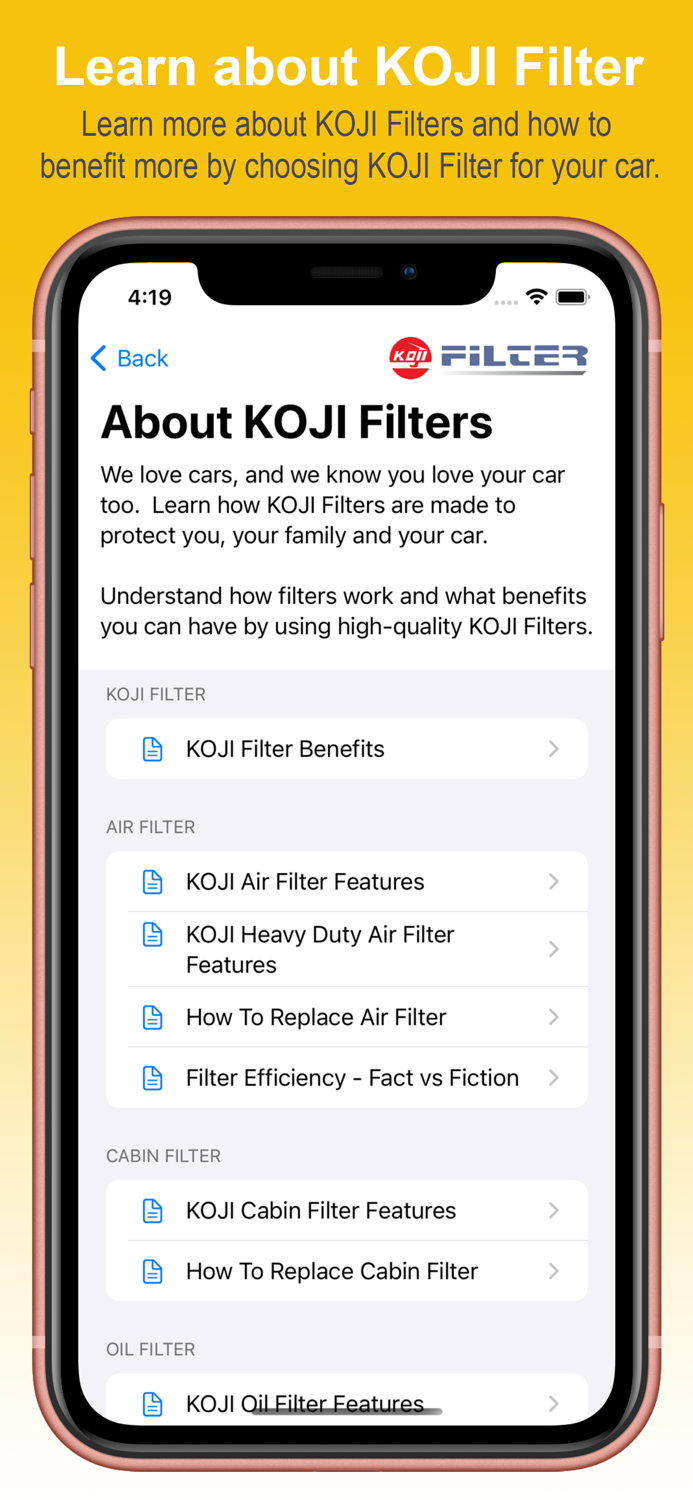 KOJI Filter App