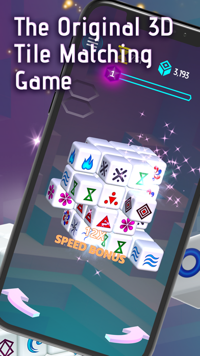 Mahjong Dimensions - 3D Cube Screenshot