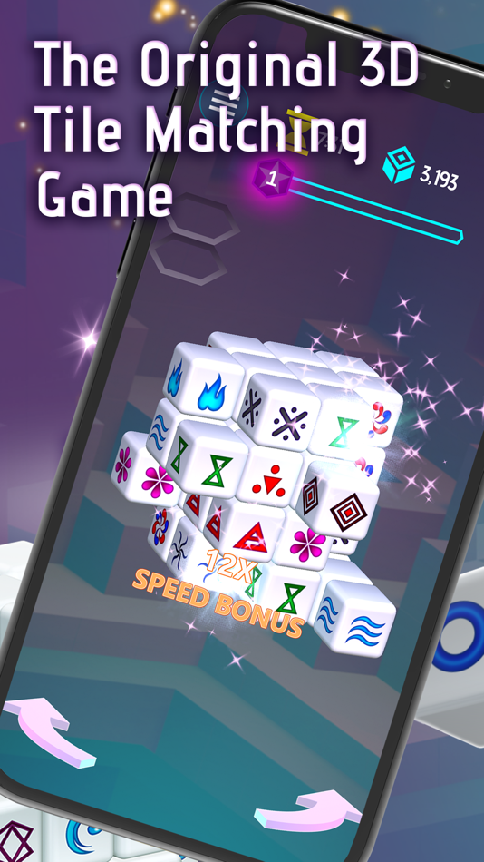 #1. Mahjong Dimensions - 3D Cube (iOS) 由: Arkadium