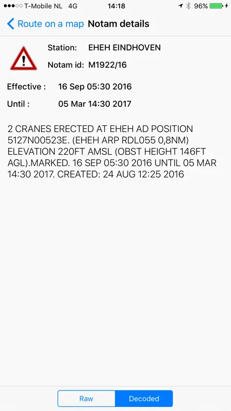 NOTAMs screenshot 3 of 5
