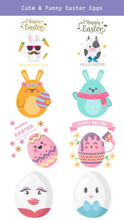 Cute & Funny Happy Easter Day screenshot-3