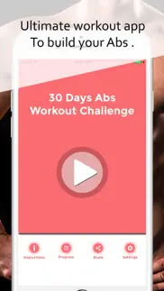 ab workout 30 day ab challenge iphone screenshot 1
