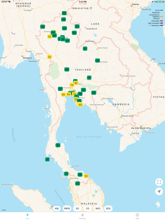 Thailand Air - คุณภาพอากาศไทยのおすすめ画像1