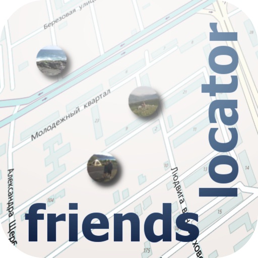 Locator of friends Icon