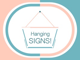 Hang a Sign! II (Peach/Topaz Blue)