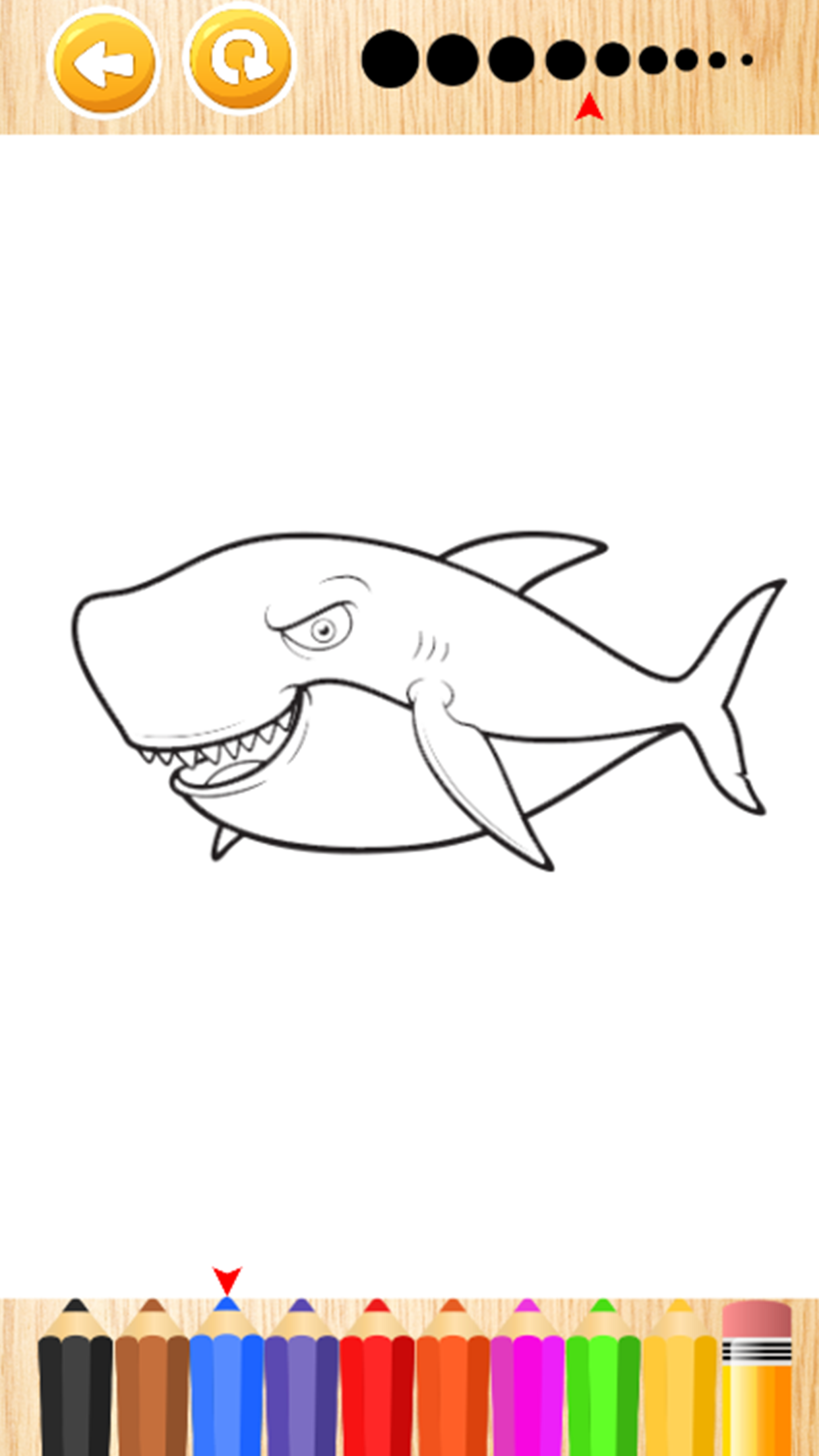 Shark & SeaAnimal Coloring Book Games