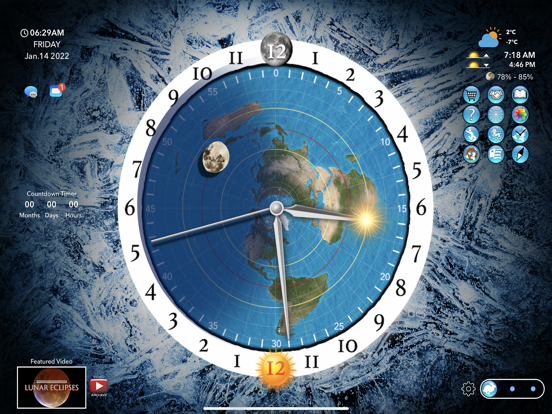 Flat Earth Sun, Moon & Zodiac iPad app afbeelding 1