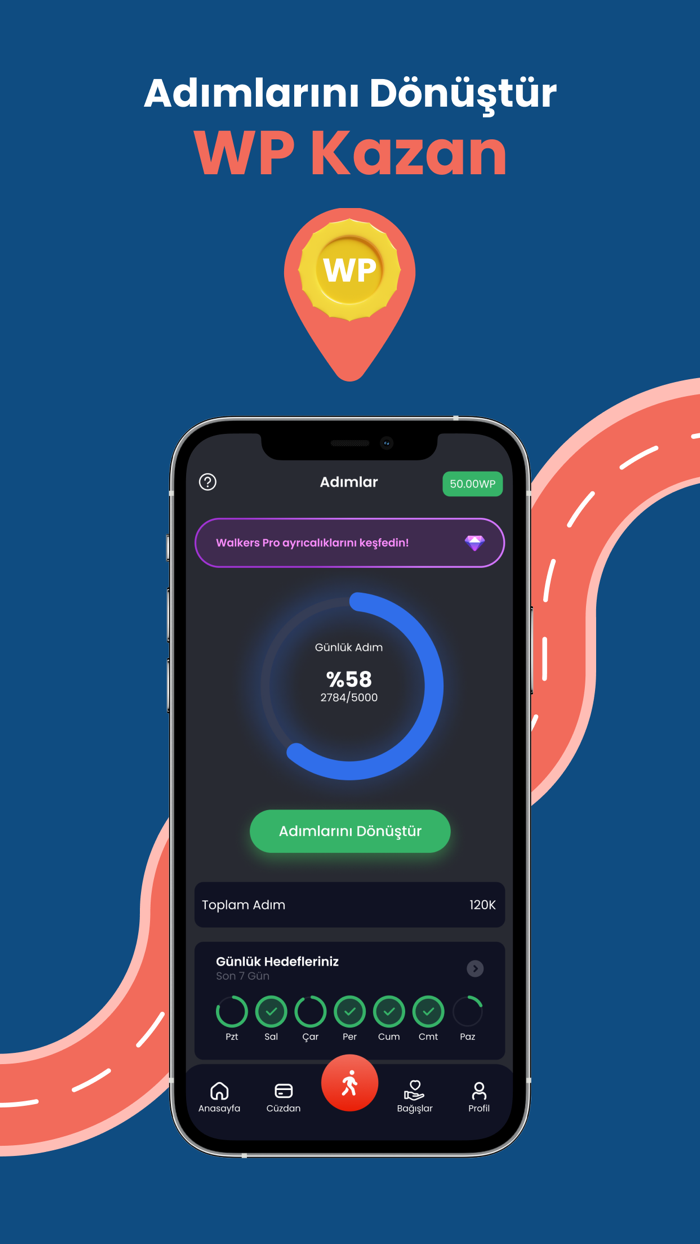 Walkers Yürüyüş and Adımsayar