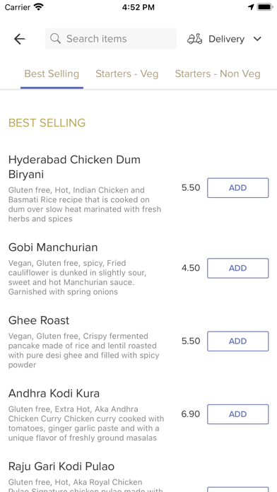 Swagath Indian Restaurant Screenshot