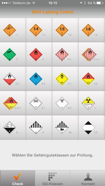 eska ADR Ladung Check