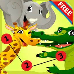 Animals Dot To Dot:finger paint for kids fun games app icon