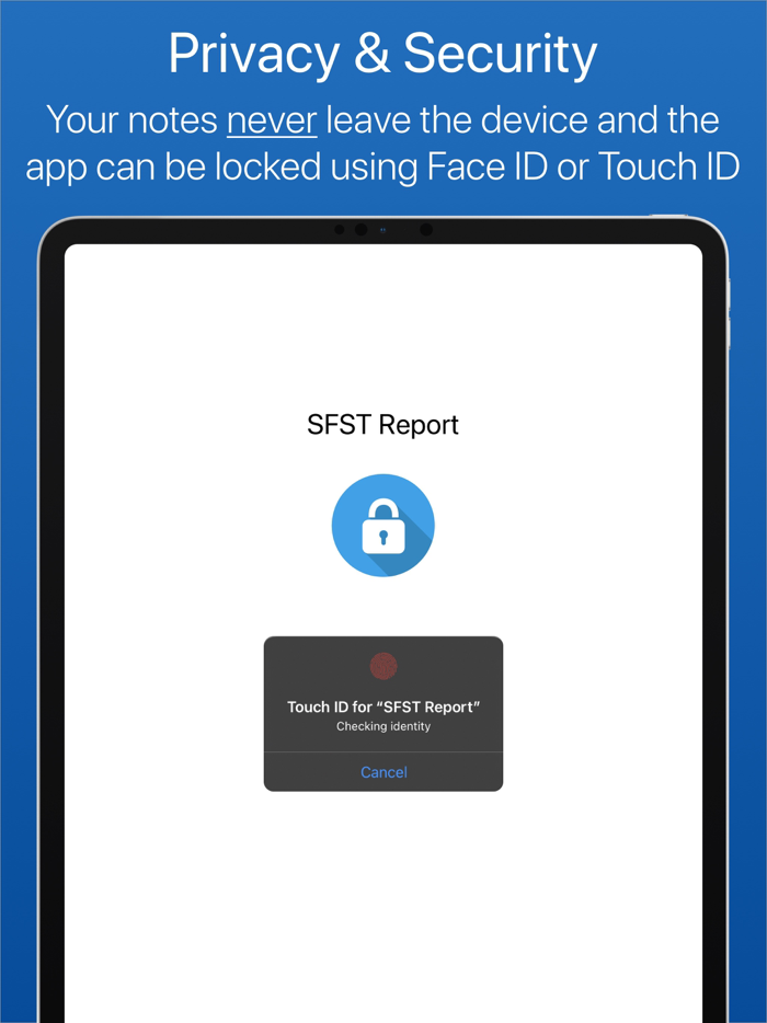 SFST Report - Police DUI App
