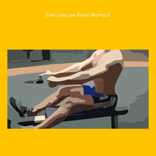 Exercise low rows workout icon