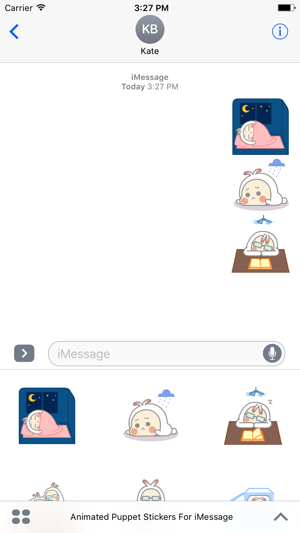 Animated Cute Puppet Stickers For iMessage(圖2)-速報App