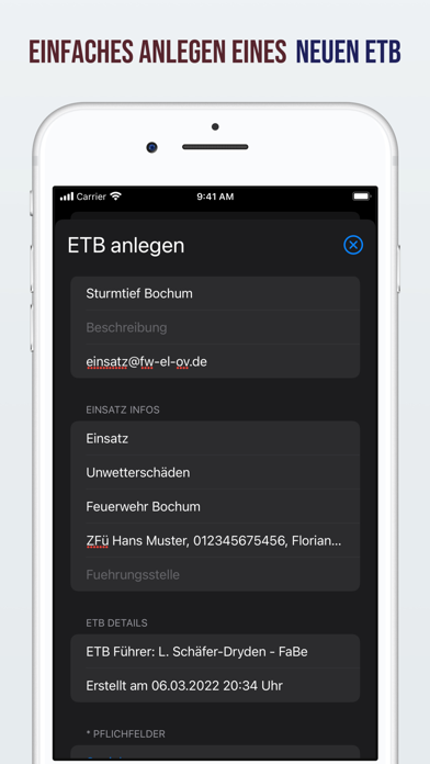 Einsatzmappe Screenshot