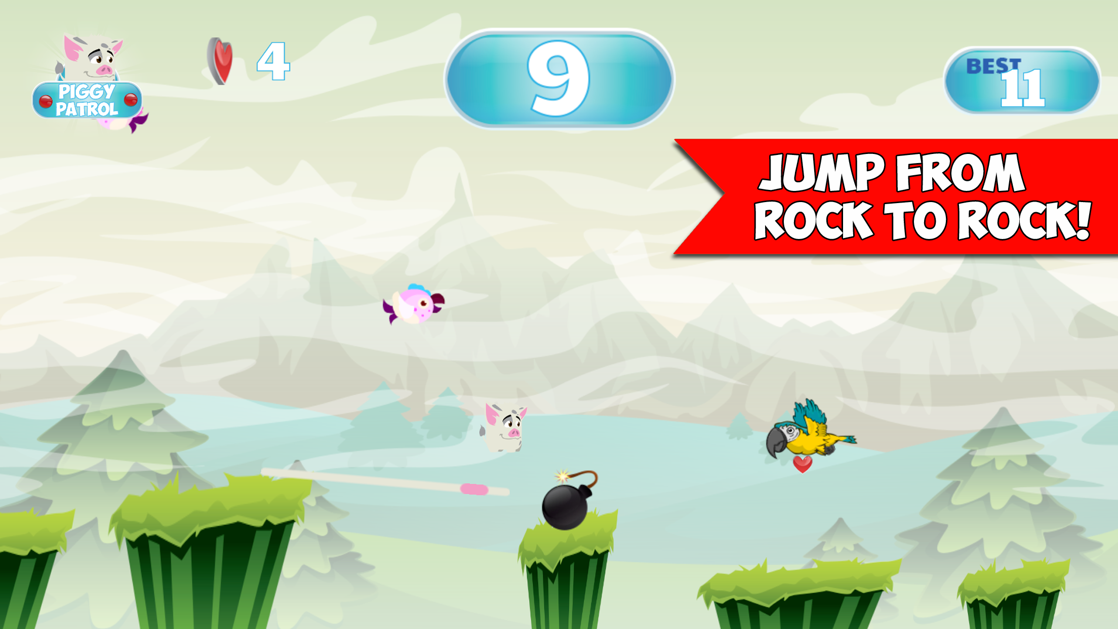 Piggy Patrol Jump Adventure screenshot 3