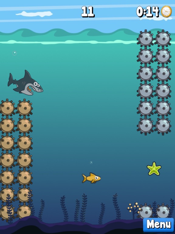 Splashy Sharky - Don’t get mines in endless road! iPad screenshot