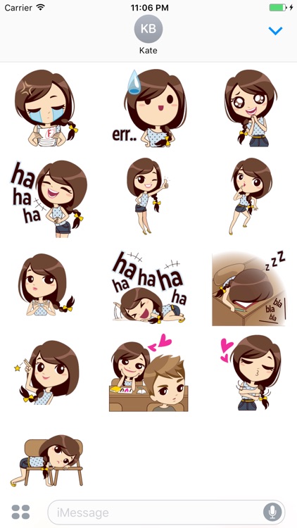 Aura The Cute Student Stickers