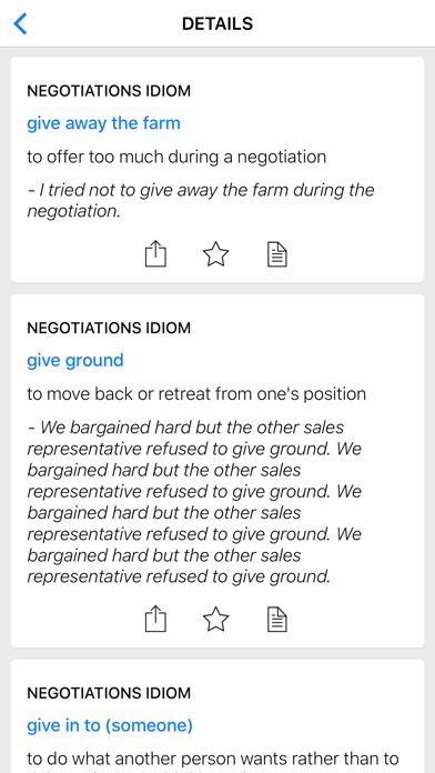 Negotiation & Medical idioms Screenshot