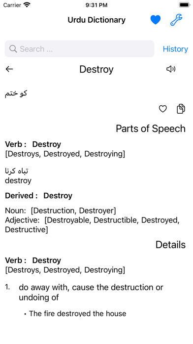 Smart Urdu Dictionary Screenshot