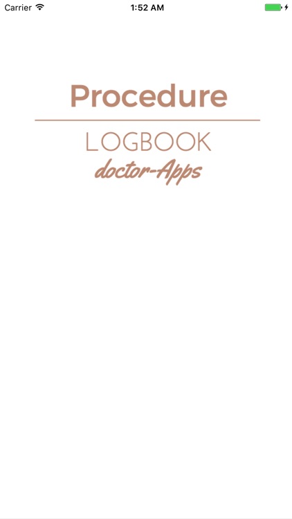 Procedure Logbook