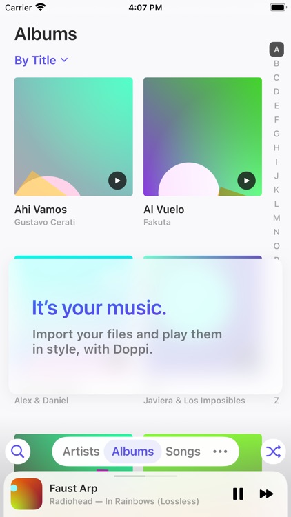 Doppi: the nicest music player