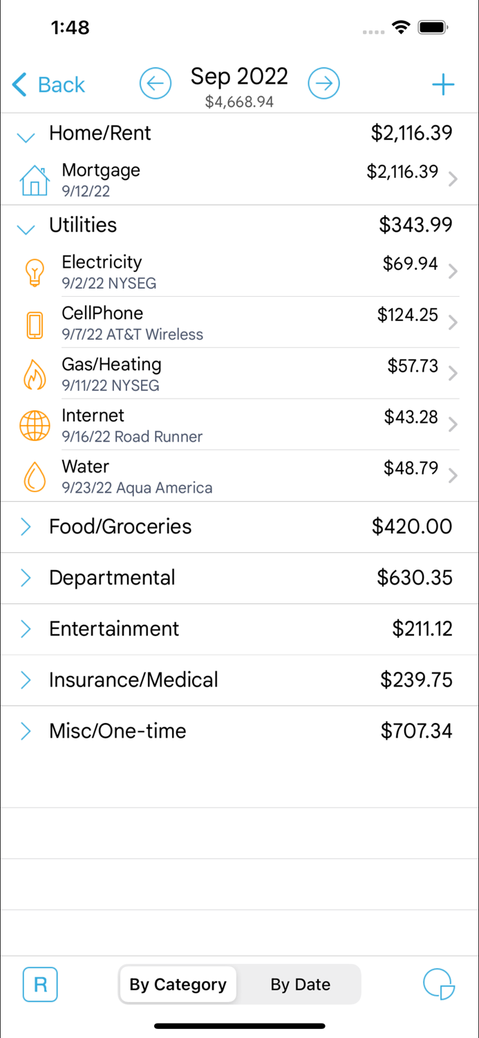 HomeBudget Lite w- Sync