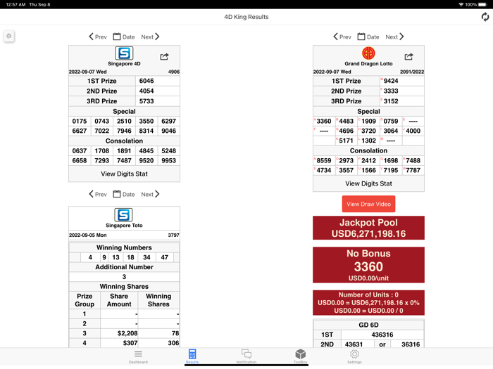 4D King Live 4D Results