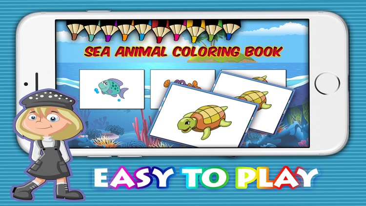 Sea animal children coloring book : Best 24 pages