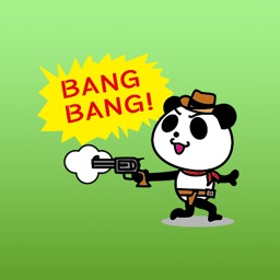 Cowboy Jack the panda stickers 2