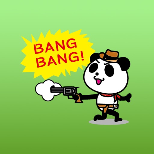 Cowboy Jack the panda stickers 2 icon