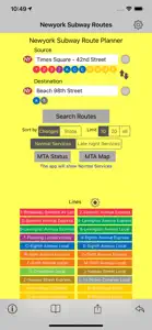 New York Subway Route Planner screenshot #1 for iPhone