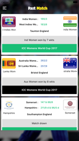Live score for Cricket screenshot