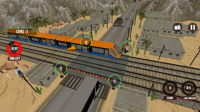 Railroad Crossing Train Sim 3D