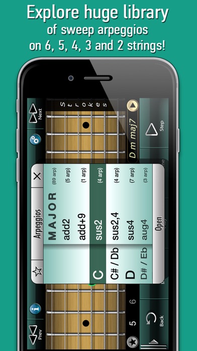 Screenshot #2 pour Sweep Picking Guitar Arpeggios