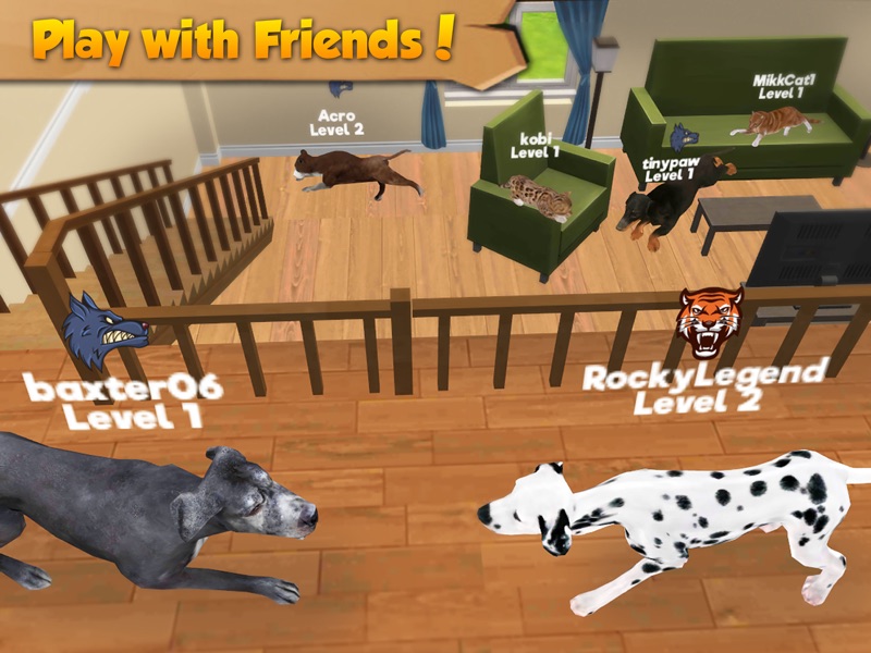 Cat & Dog Online: Multiplayer Kitten & Puppy Sim screenshot 9