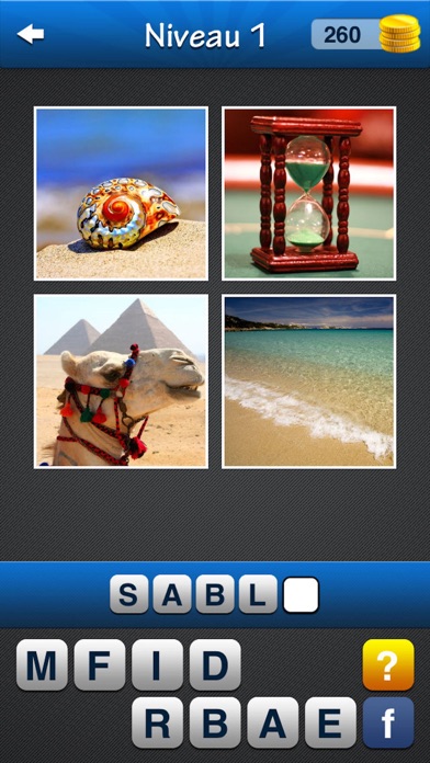 Screenshot #1 pour Jeu de mots ~ Quiz avec 4 images et 1 mot