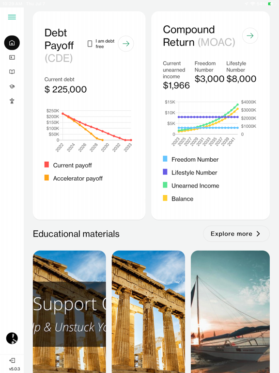 Wealth-Builder iPad screenshot 5 - Finance app