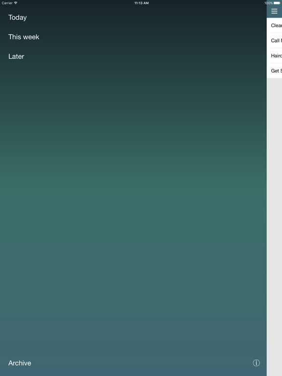 Screenshot #5 pour 3Do - Simple Triple To Do List