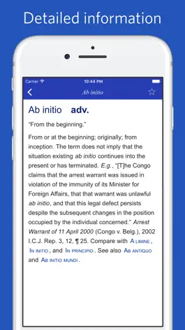 Game screenshot Dictionary of Latin Legal Terms apk