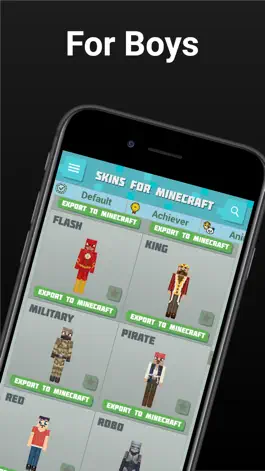 Game screenshot Skins for Minecraft PE (MCPE) apk