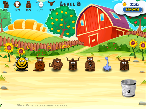 Tiny Matching Zoo iPad screenshot