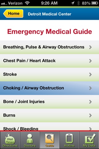 DMC ER Now:Official Detroit Medical Center Toolkit screenshot 4