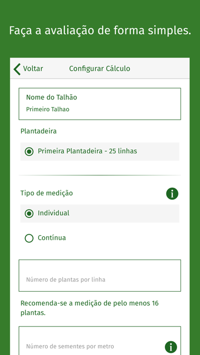Screenshot #1 pour Avaliação de Plantio