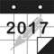 Icon PolyCalendar 2017 - Schedule and Handwriting -